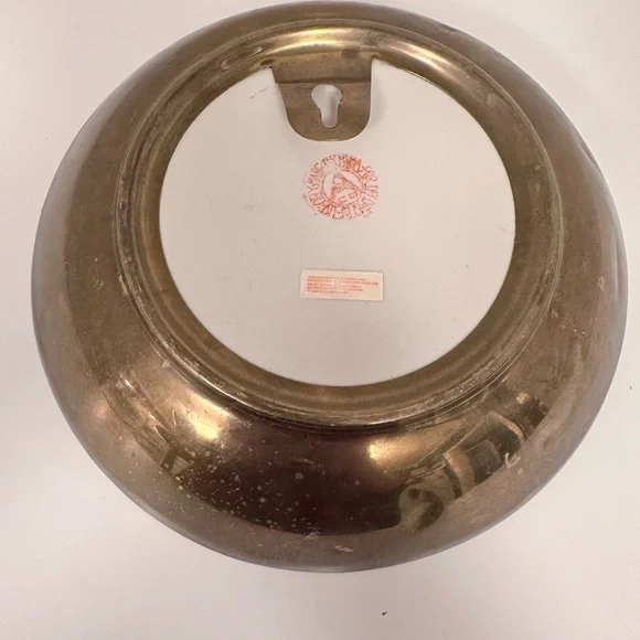 Gorgeous Ceramic And brass vintage Asian bird bowl - Picture 5 of 5